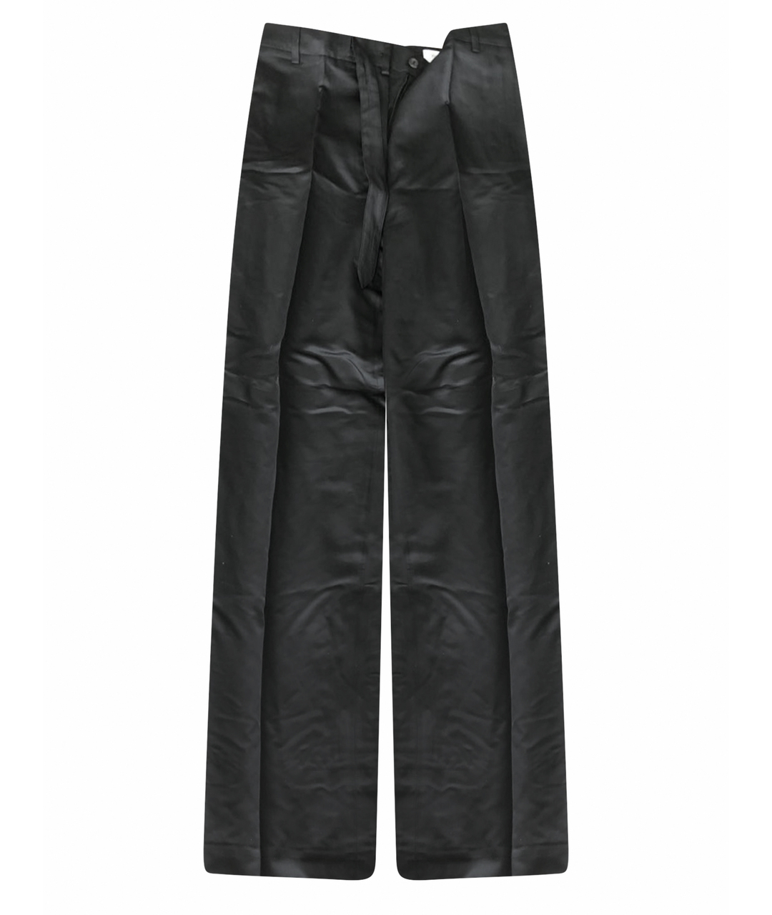 YVES SAINT LAURENT VINTAGE Черные хлопковые брюки широкие, фото 1