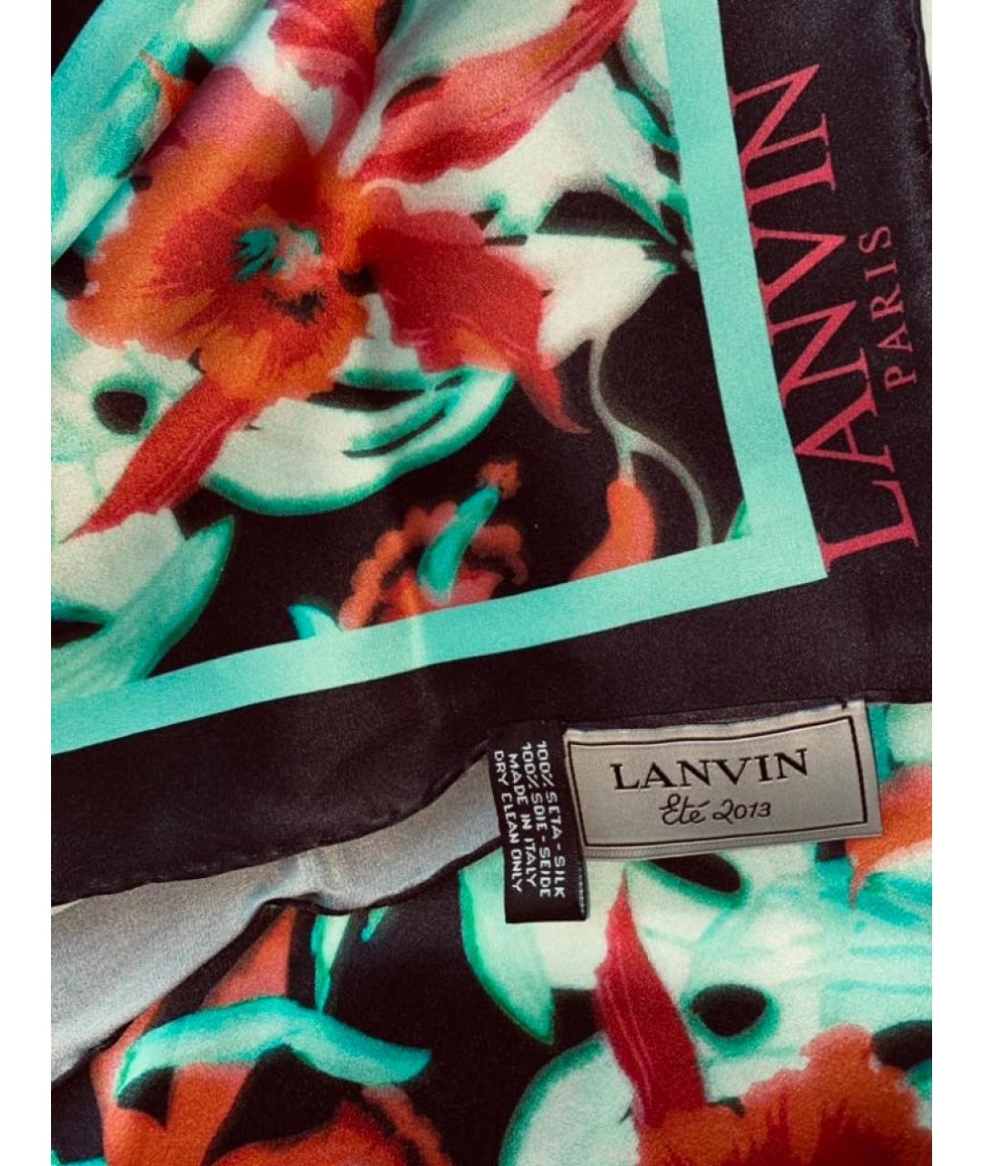 LANVIN Мульти шелковый платок, фото 4