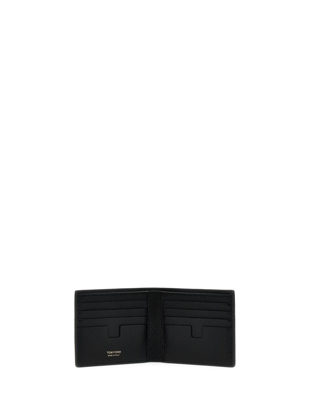 TOM FORD Черный кожаный кошелек, фото 3