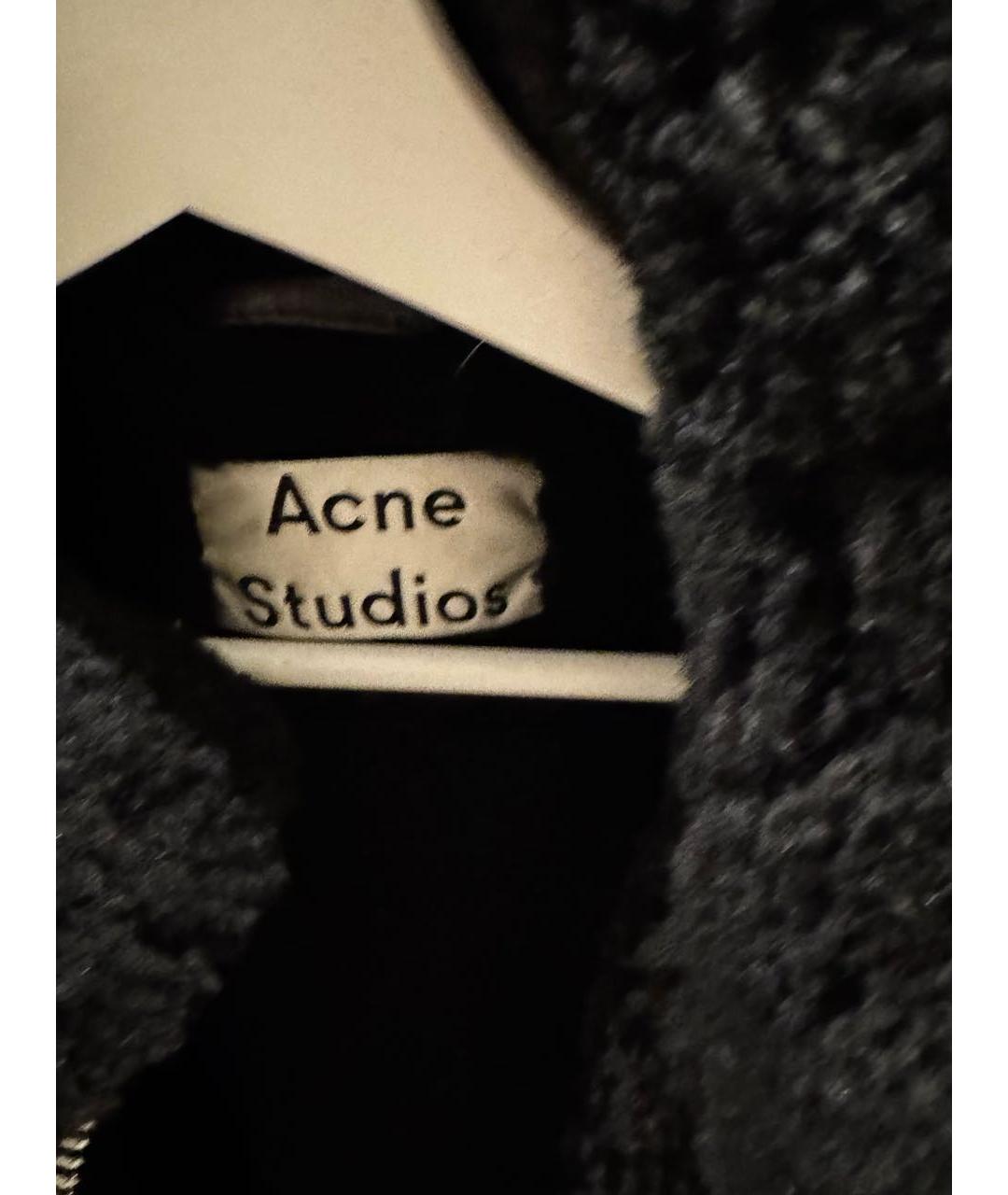 ACNE STUDIOS Черная кожаная дубленка, фото 3