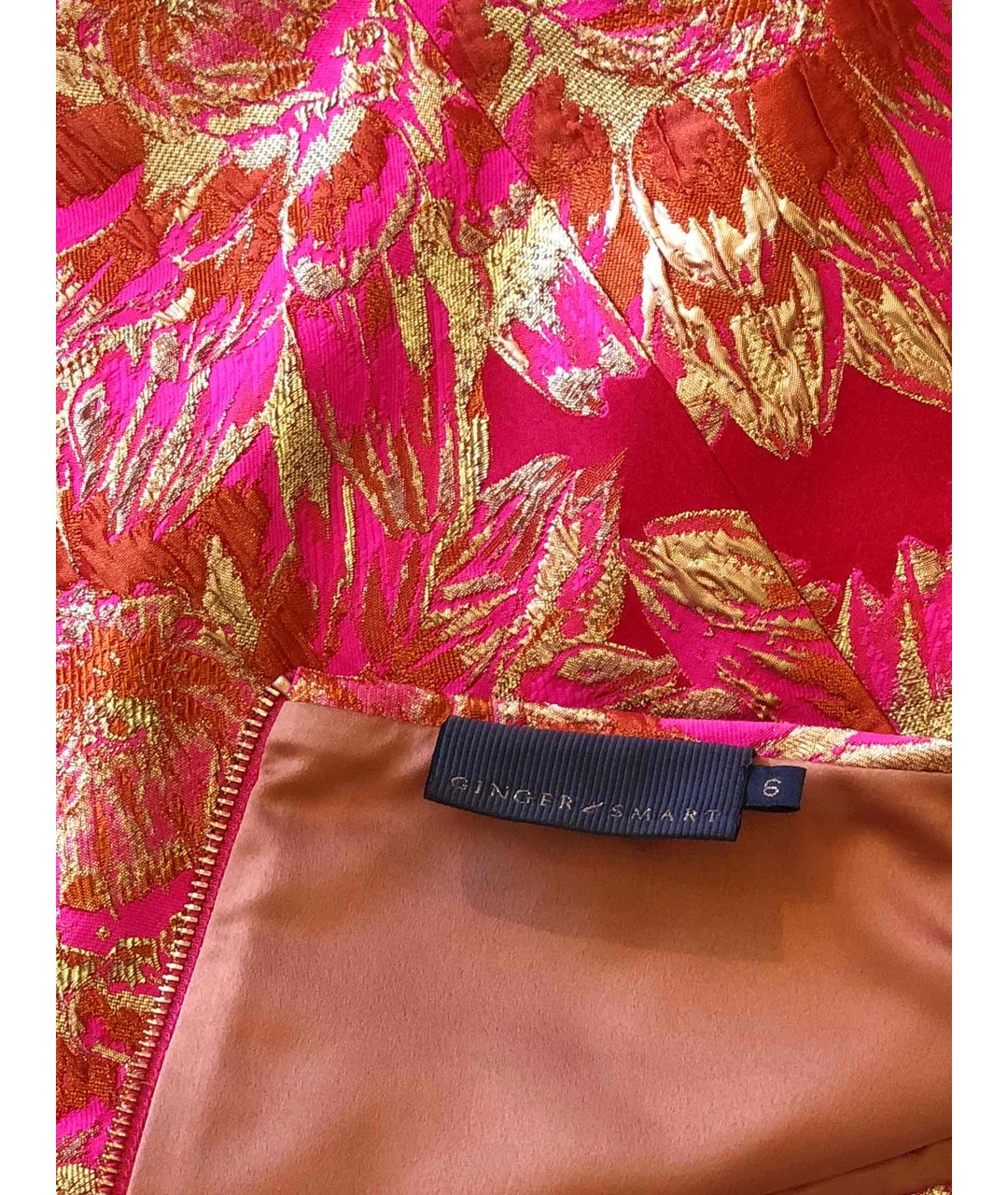 GINGER & SMART Розовая полиэстеровая юбка мини, фото 3