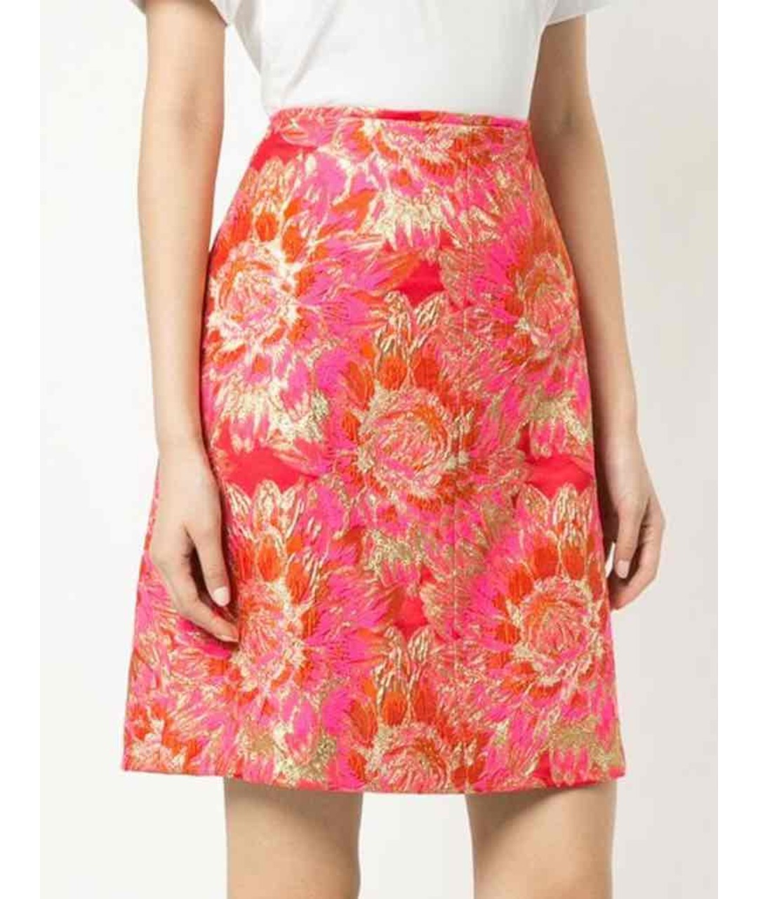 GINGER & SMART Розовая полиэстеровая юбка мини, фото 2