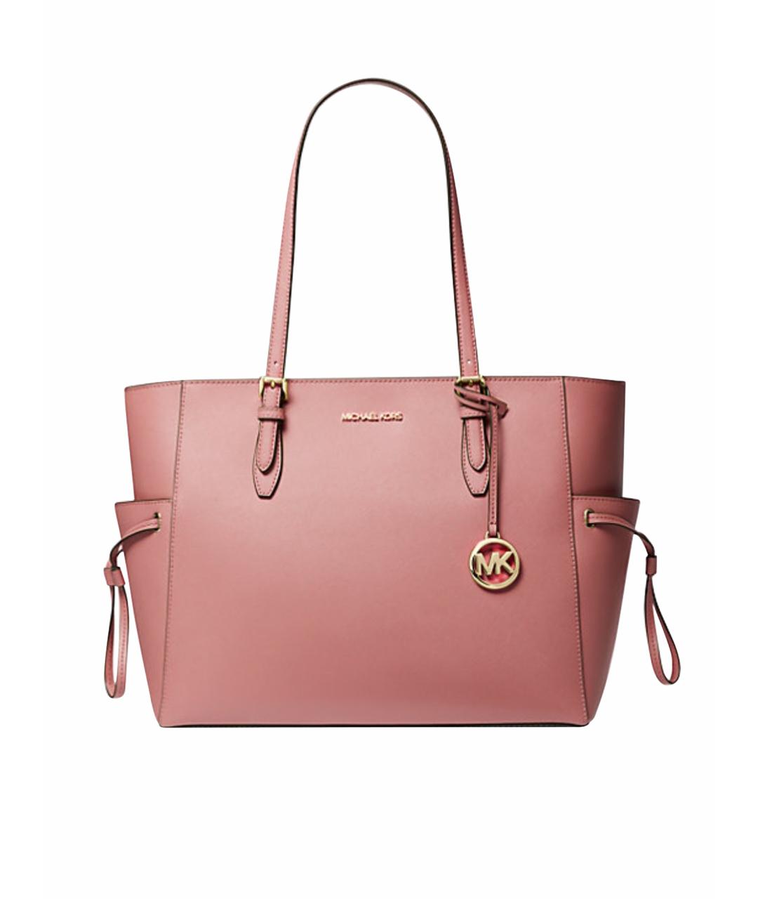 MICHAEL KORS Розовая кожаная сумка тоут, фото 1