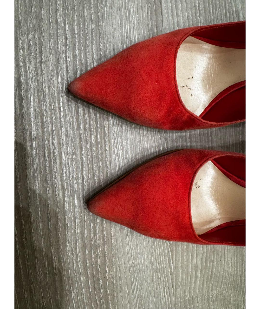 CHRISTIAN DIOR Коралловые замшевые туфли, фото 5