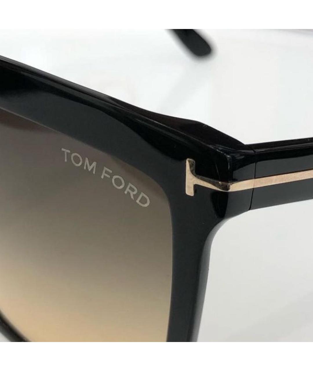 TOM FORD Черные пластиковые солнцезащитные очки, фото 3