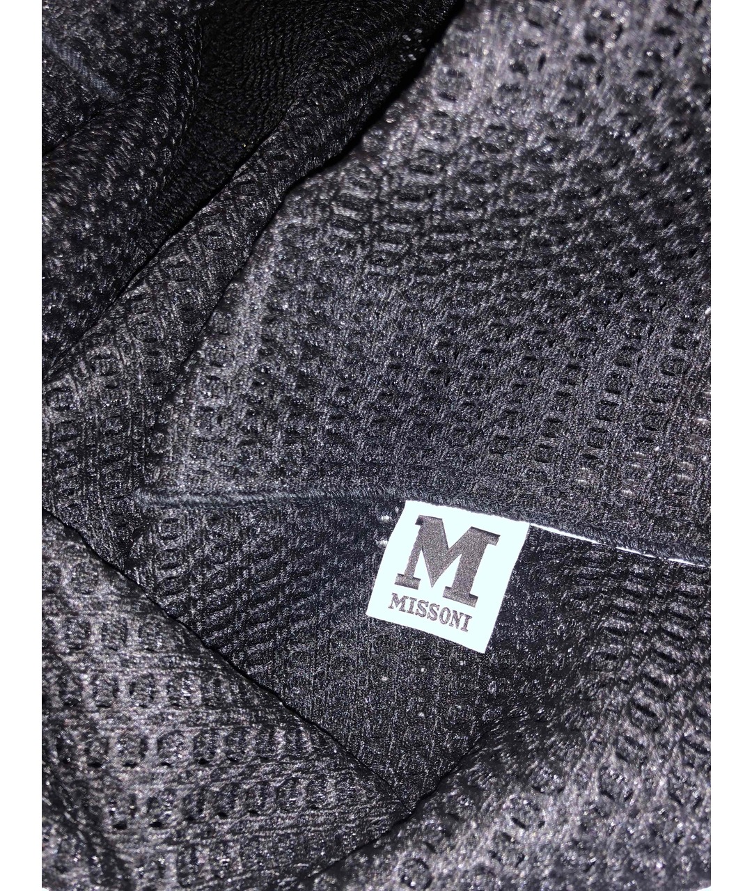M MISSONI Черная сетчатая футболка, фото 3