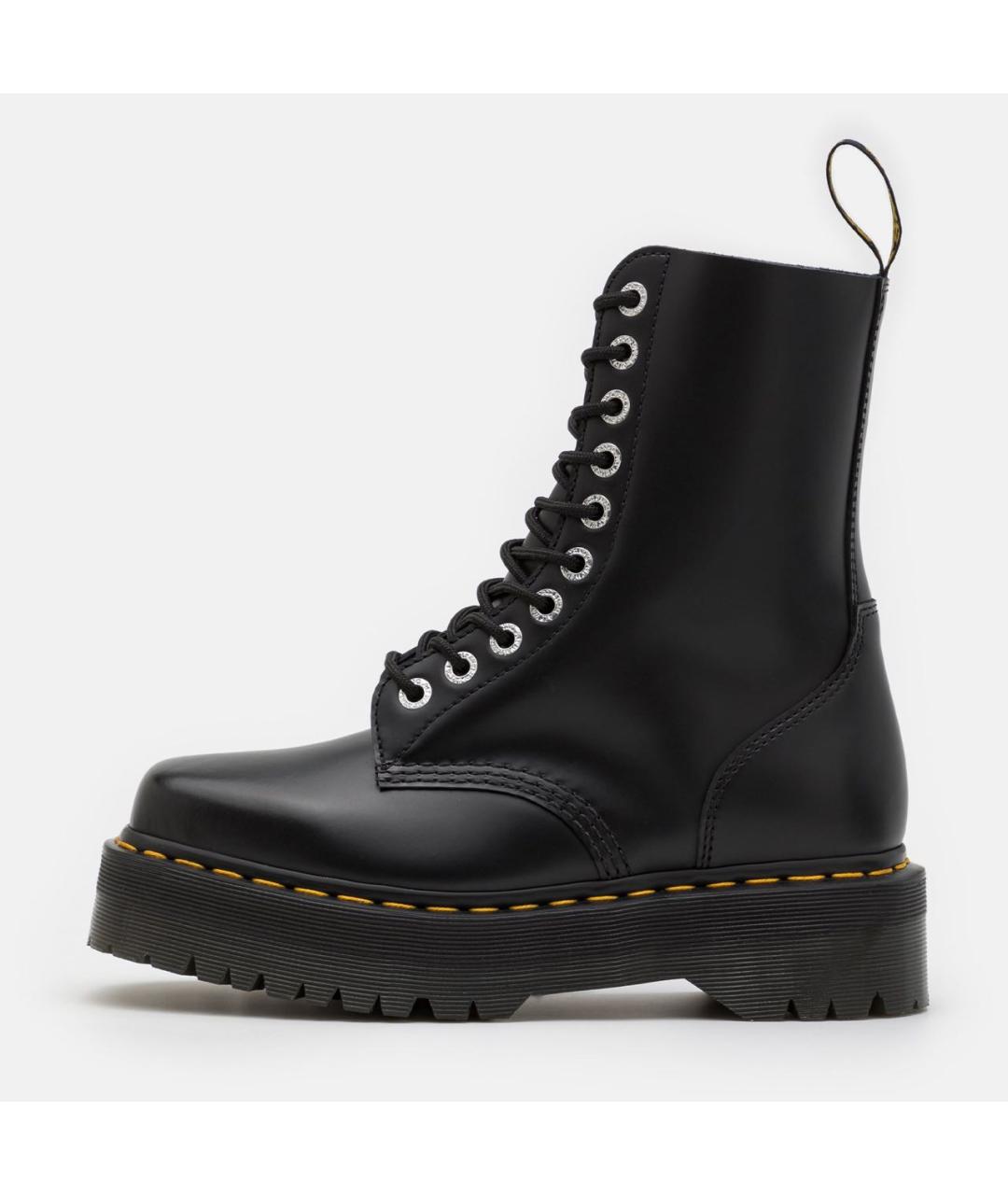 DR. MARTENS Черные кожаные высокие ботинки, фото 9