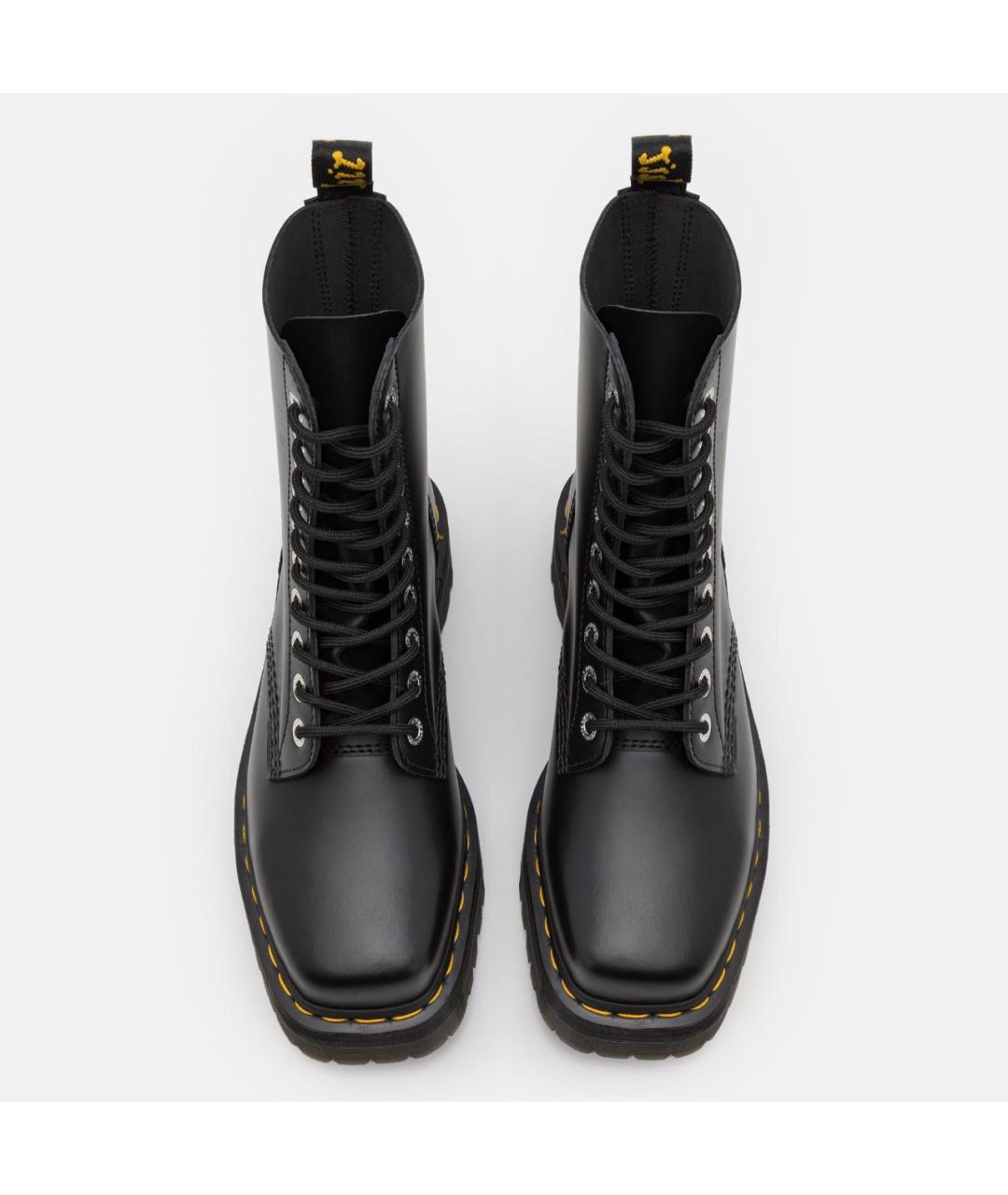 DR. MARTENS Черные кожаные высокие ботинки, фото 2