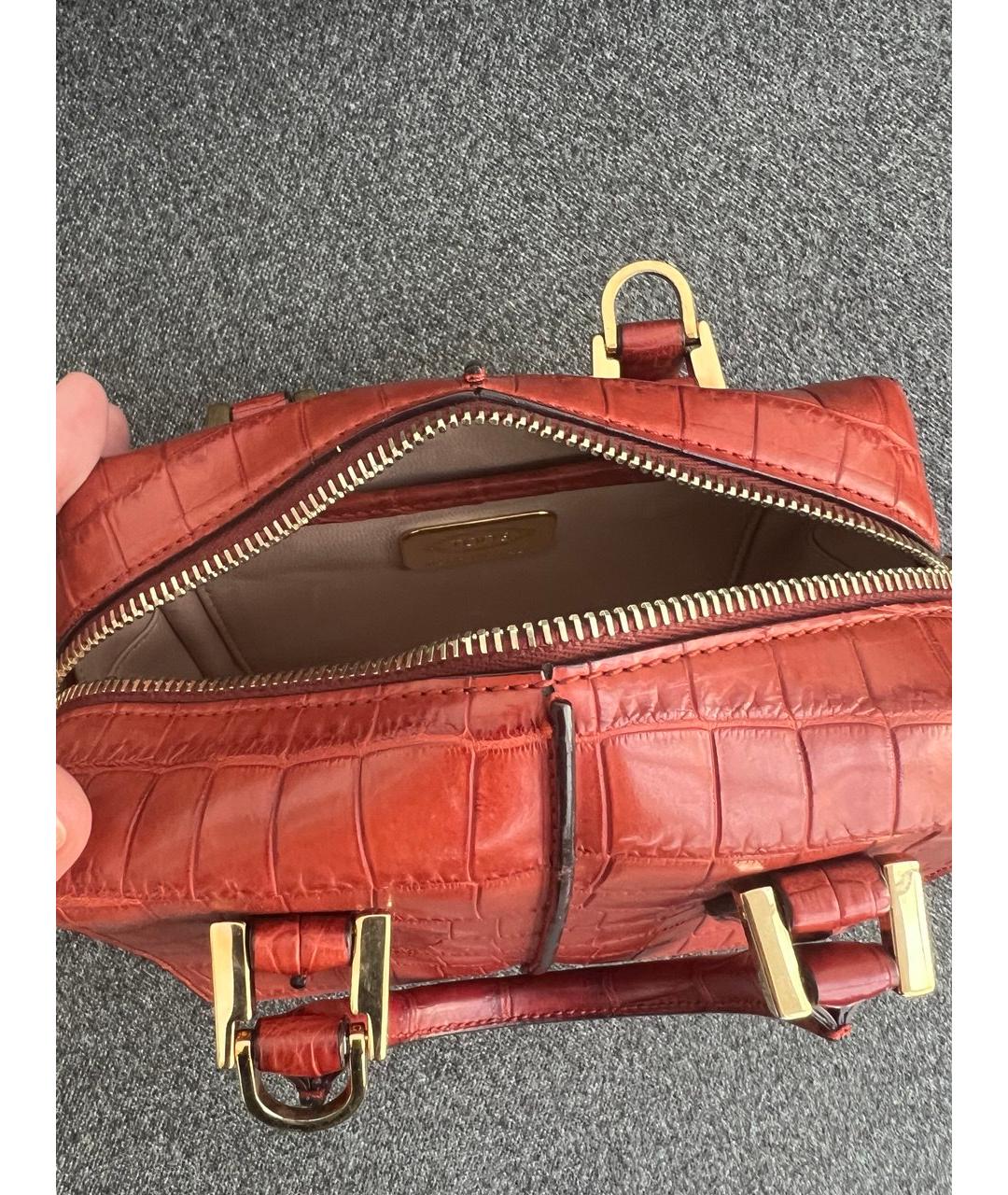TOD'S Сумка через плечо из экзотической кожи, фото 4