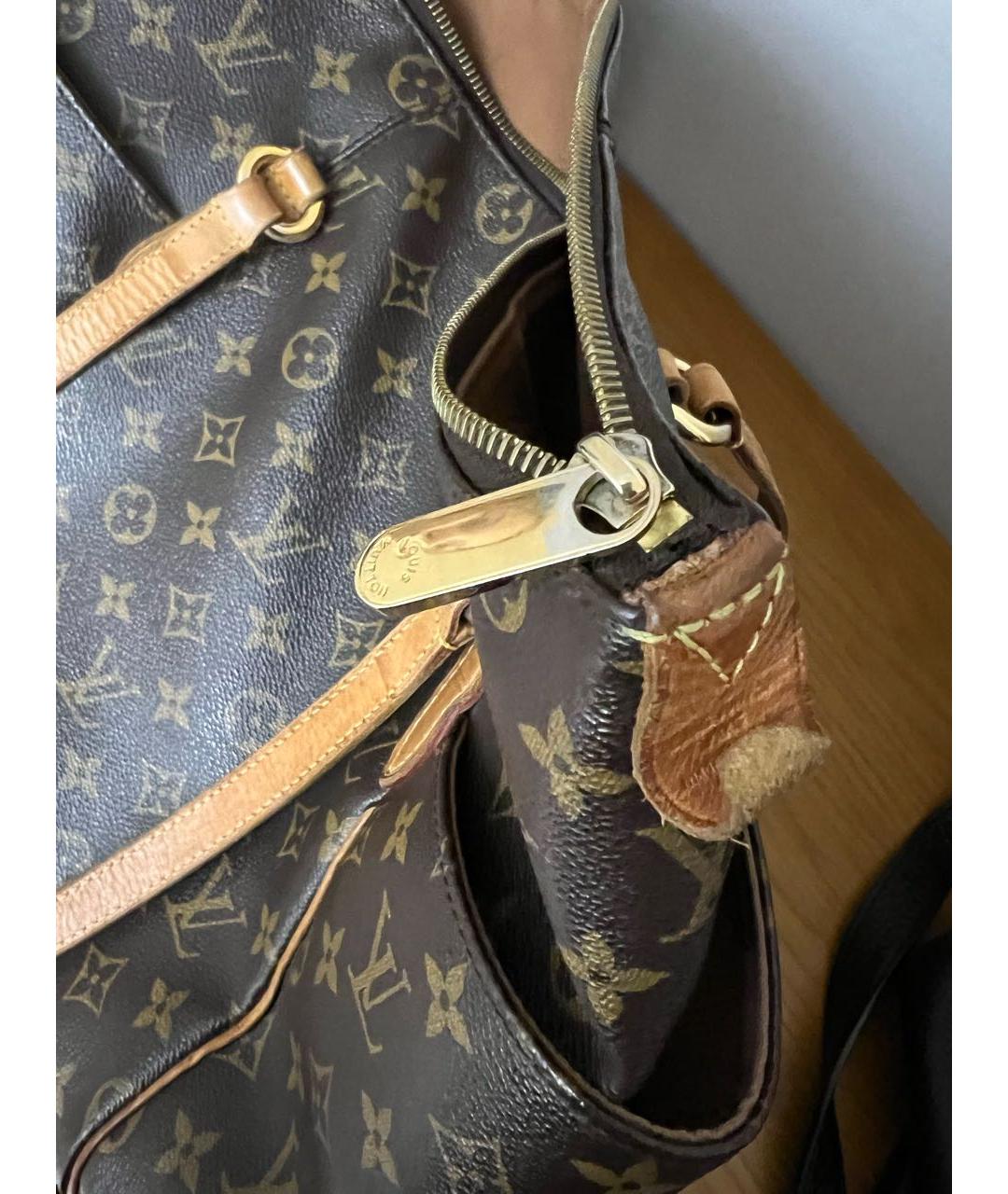 LOUIS VUITTON Коричневая сумка тоут, фото 5