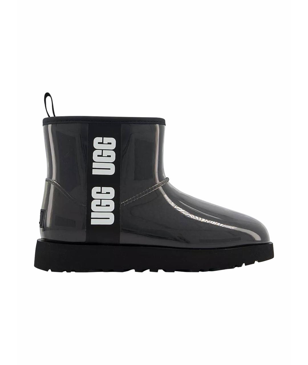 UGG AUSTRALIA Черные резиновые ботинки, фото 1