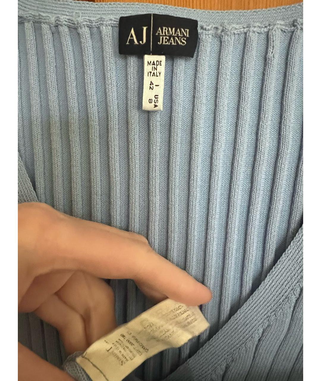 ARMANI JEANS Голубая жилетка, фото 3