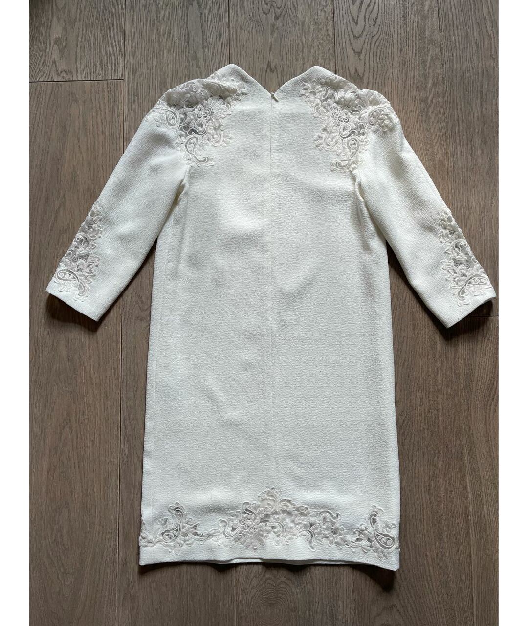 ERMANNO SCERVINO Белое полиэстеровое вечернее платье, фото 2