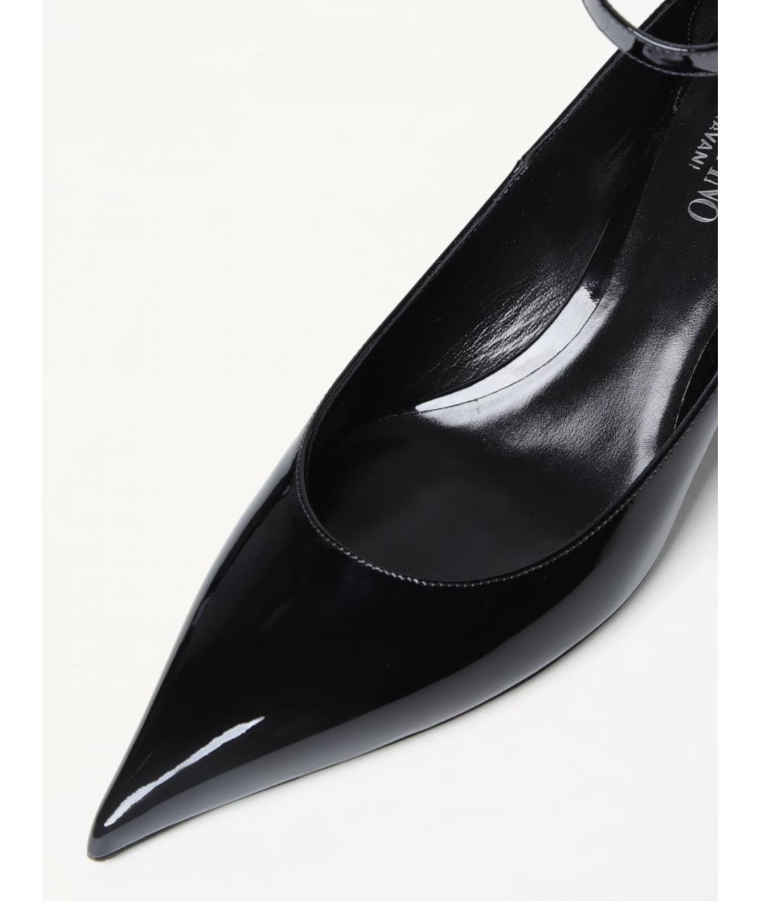 VALENTINO Черные туфли из лакированной кожи, фото 5
