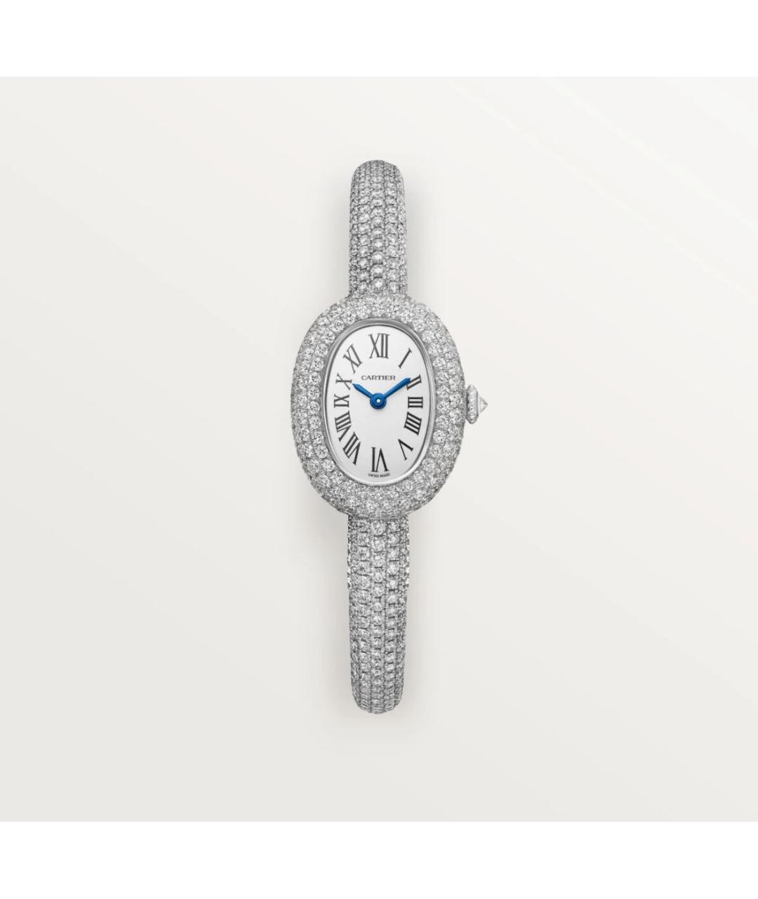CARTIER Серебряные часы из белого золота, фото 4