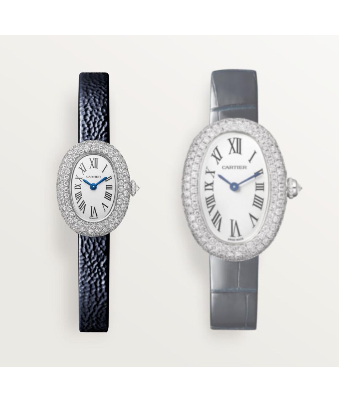 CARTIER Темно-синие часы из белого золота, фото 3