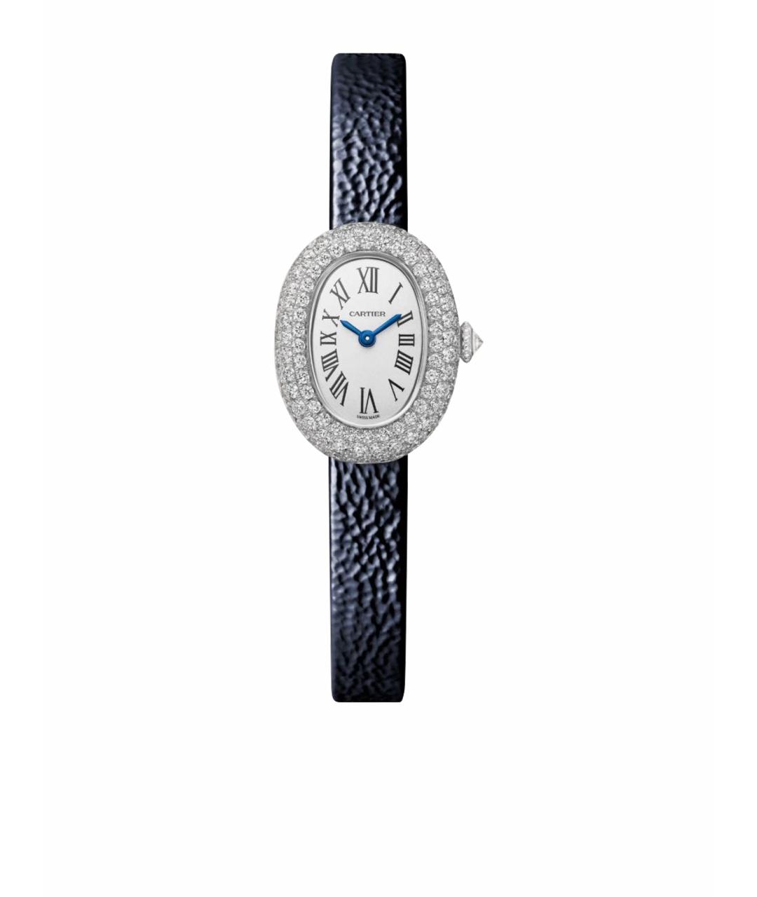 CARTIER Темно-синие часы из белого золота, фото 1