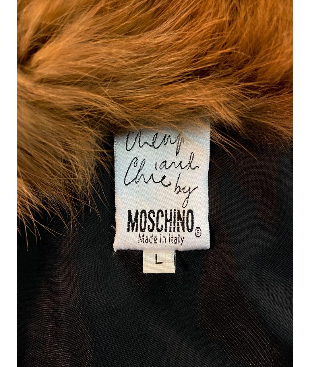 MOSCHINO Черная полиэстеровая куртка, фото 3