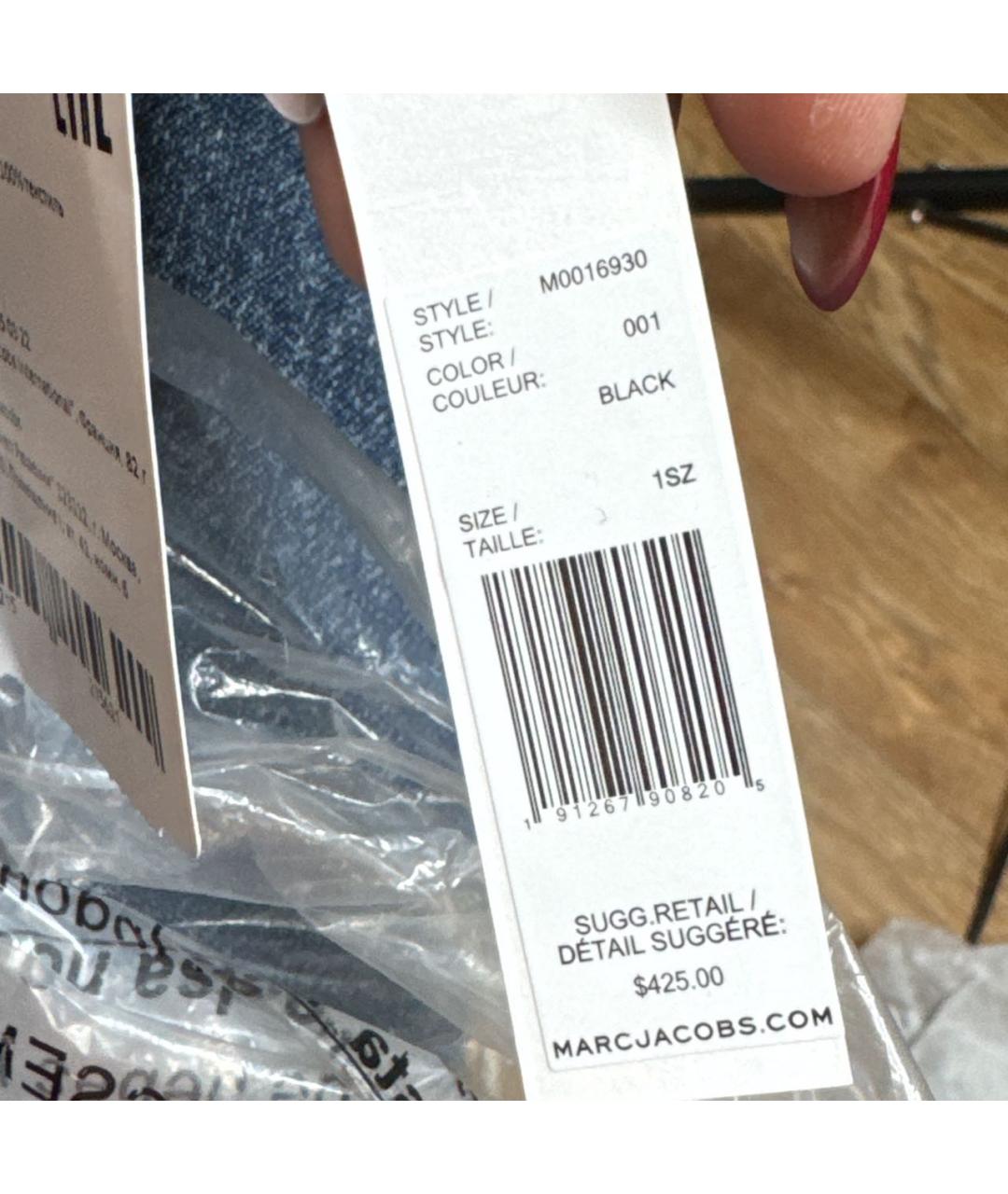 MARC JACOBS Черная кожаная сумка через плечо, фото 6