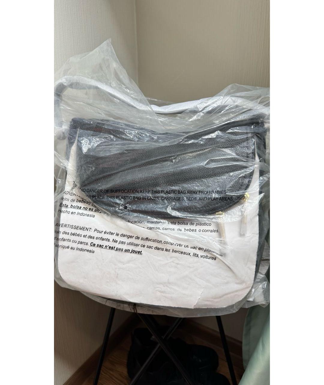 MARC JACOBS Черная кожаная сумка через плечо, фото 5