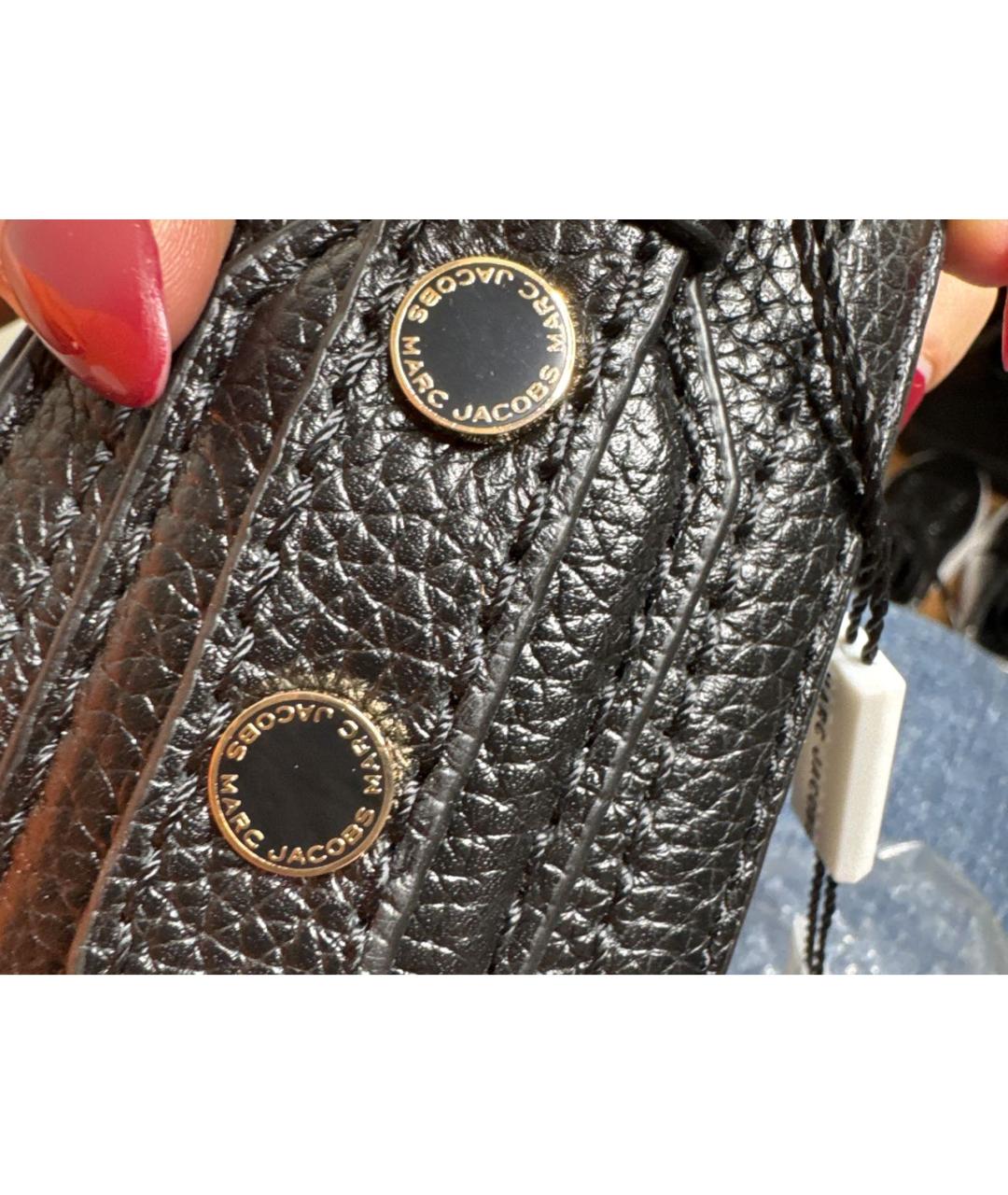 MARC JACOBS Черная кожаная сумка через плечо, фото 7