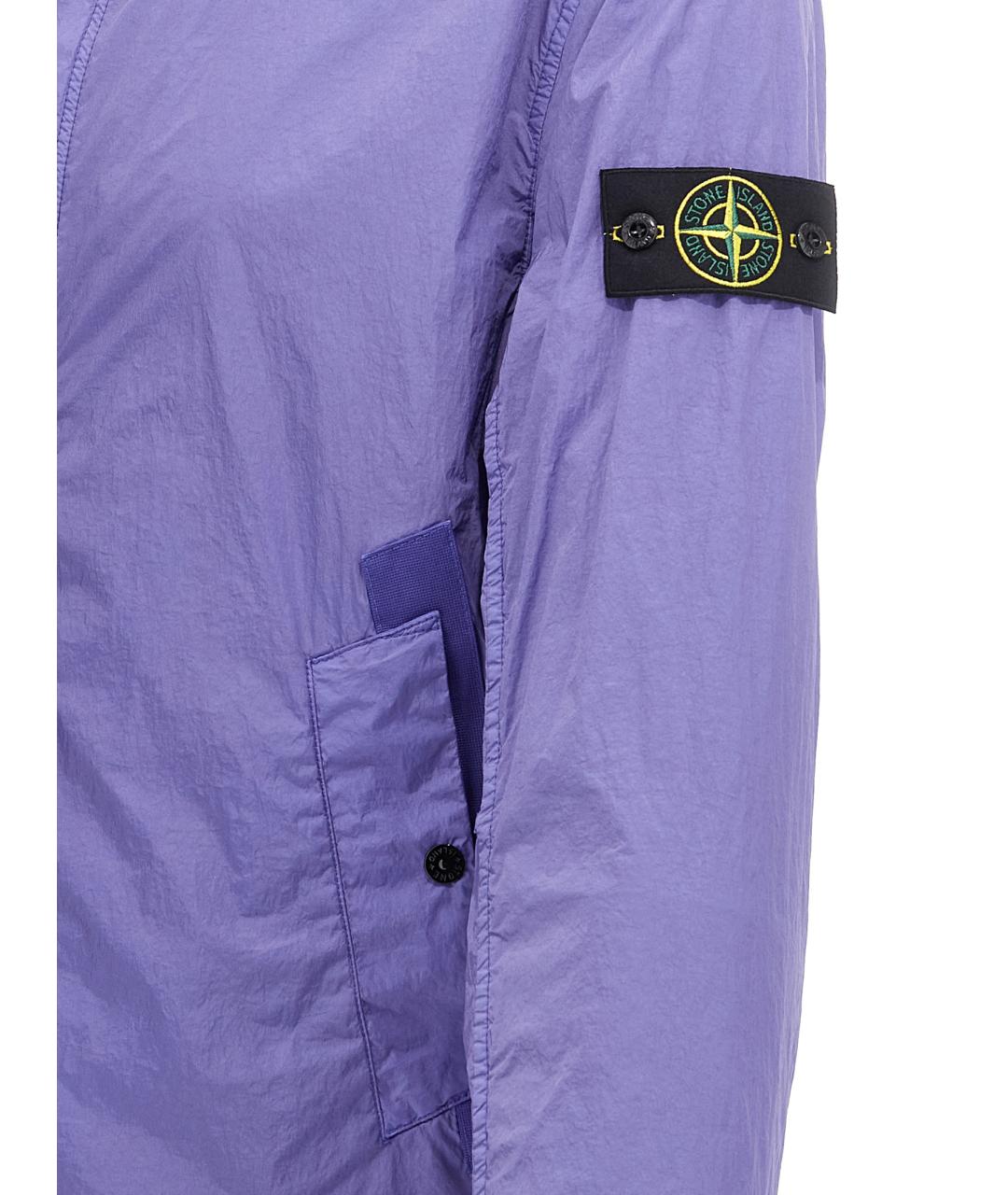 STONE ISLAND Фиолетовая полиамидовая парка, фото 4