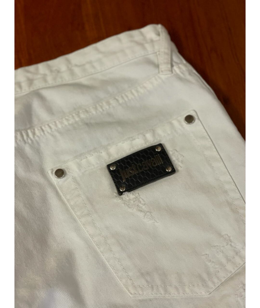 JUST CAVALLI Белые джинсы скинни, фото 3