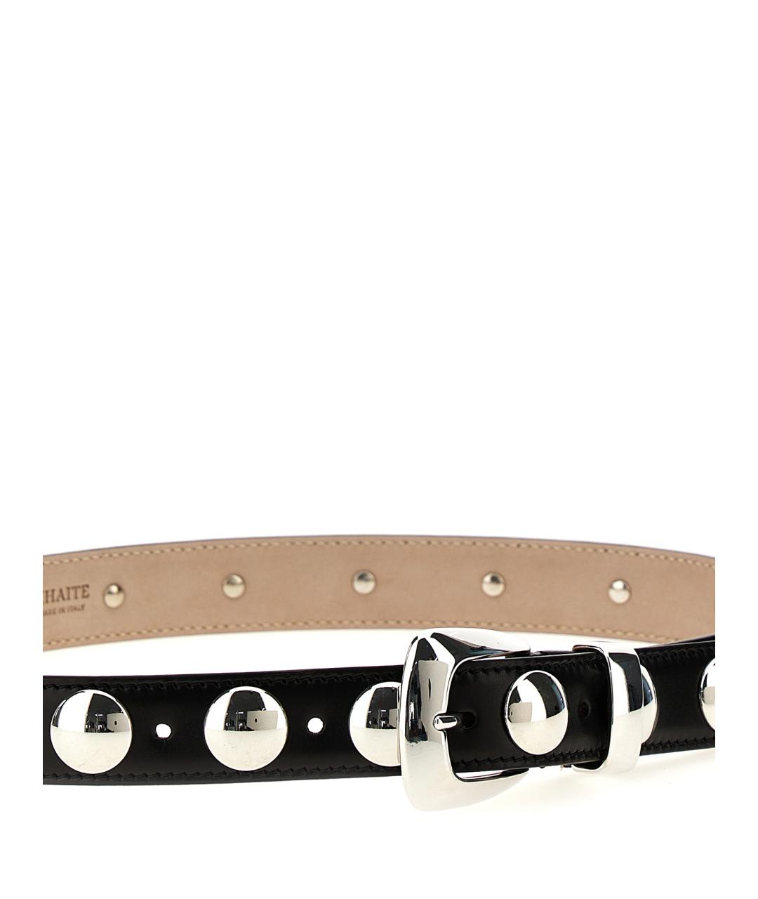 KHAITE Черный кожаный ремень, фото 3
