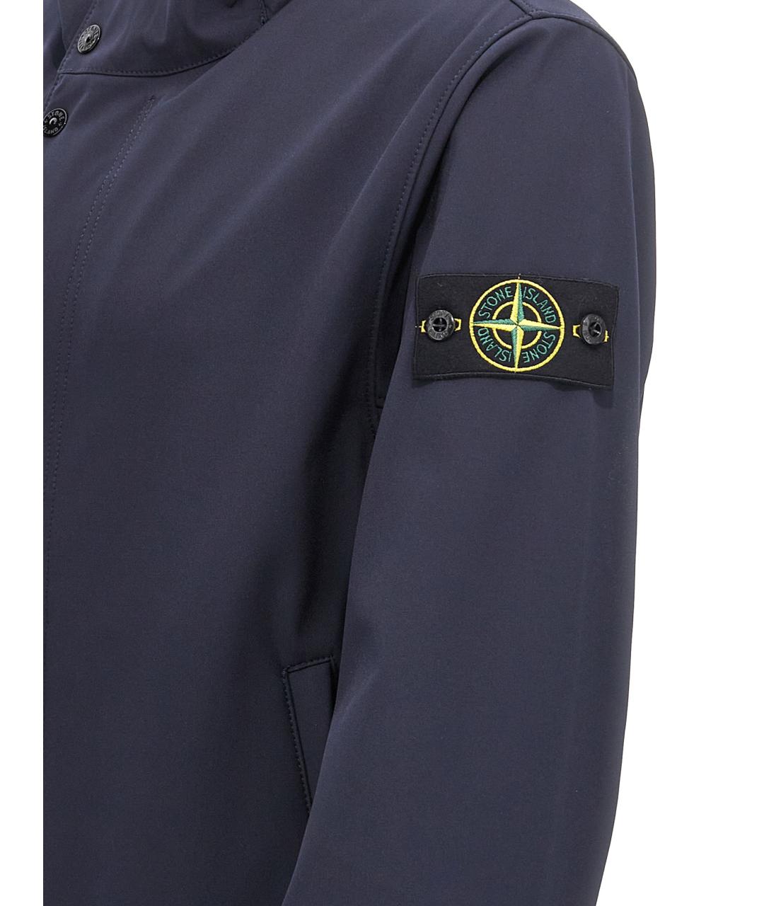 STONE ISLAND Синяя полиэстеровая куртка, фото 4