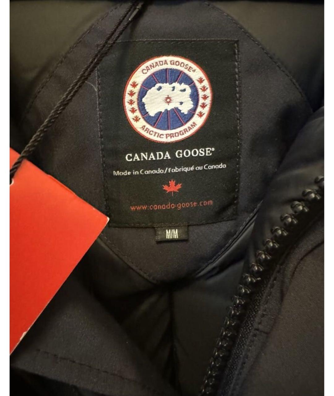 CANADA GOOSE Темно-синяя полиэстеровая парка, фото 3