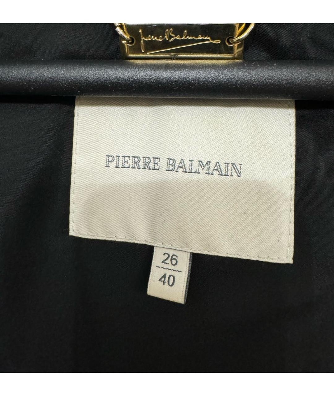 PIERRE BALMAIN Черная шерстяная куртка, фото 2