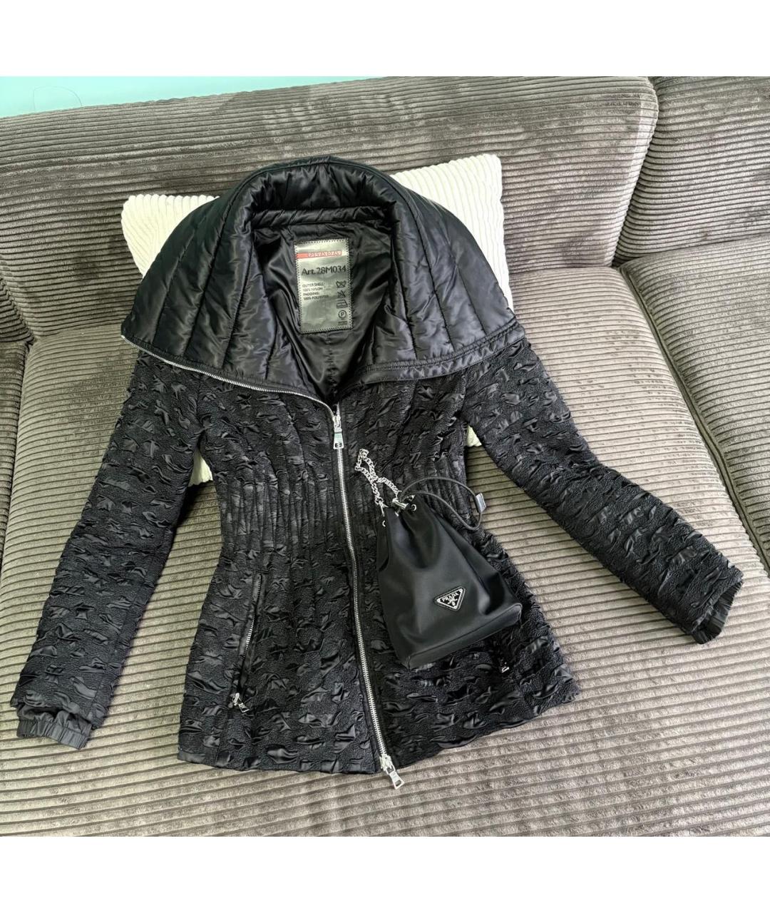 PRADA Черная куртка, фото 2