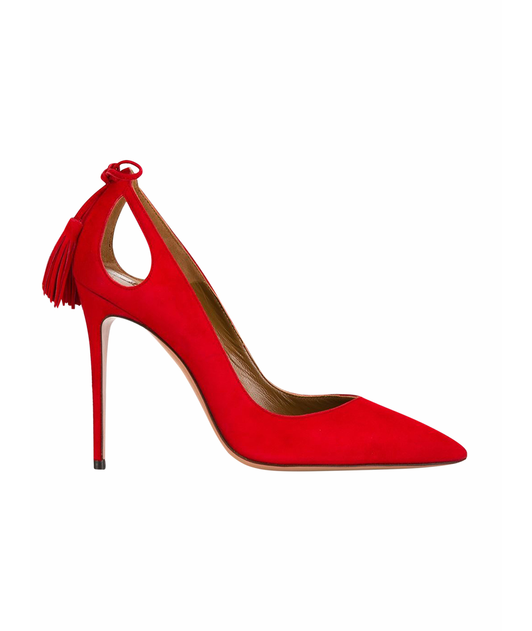 AQUAZZURA Красные замшевые туфли, фото 1