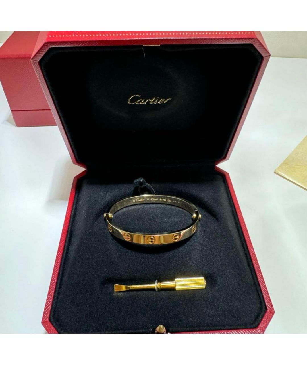 CARTIER Золотой браслет из желтого золота, фото 2