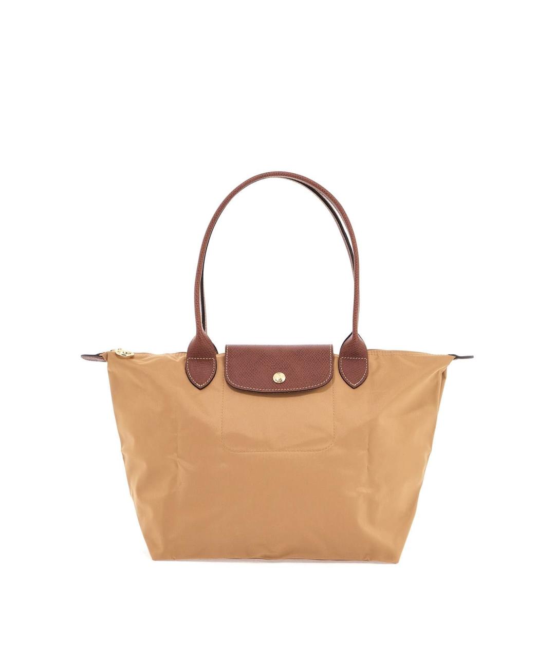 LONGCHAMP Бежевая синтетическая сумка тоут, фото 2