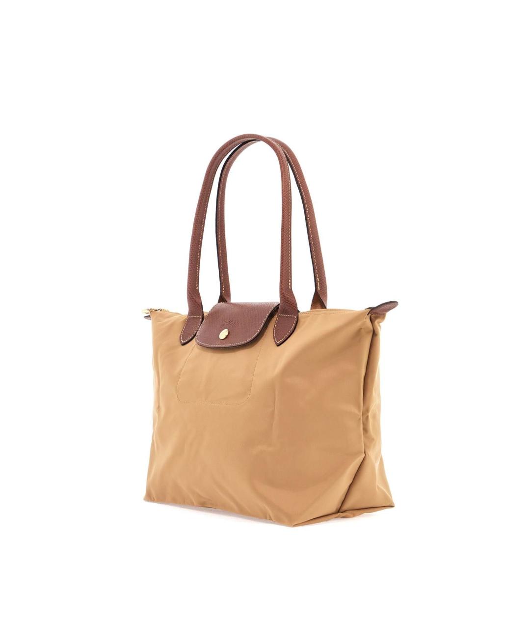 LONGCHAMP Бежевая синтетическая сумка тоут, фото 4