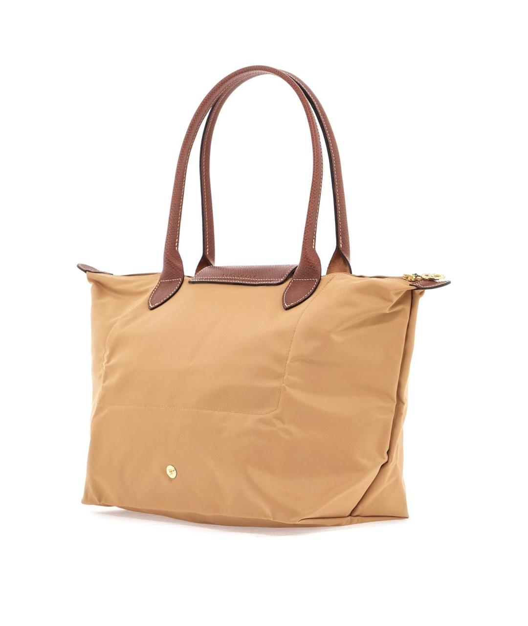 LONGCHAMP Бежевая синтетическая сумка тоут, фото 3