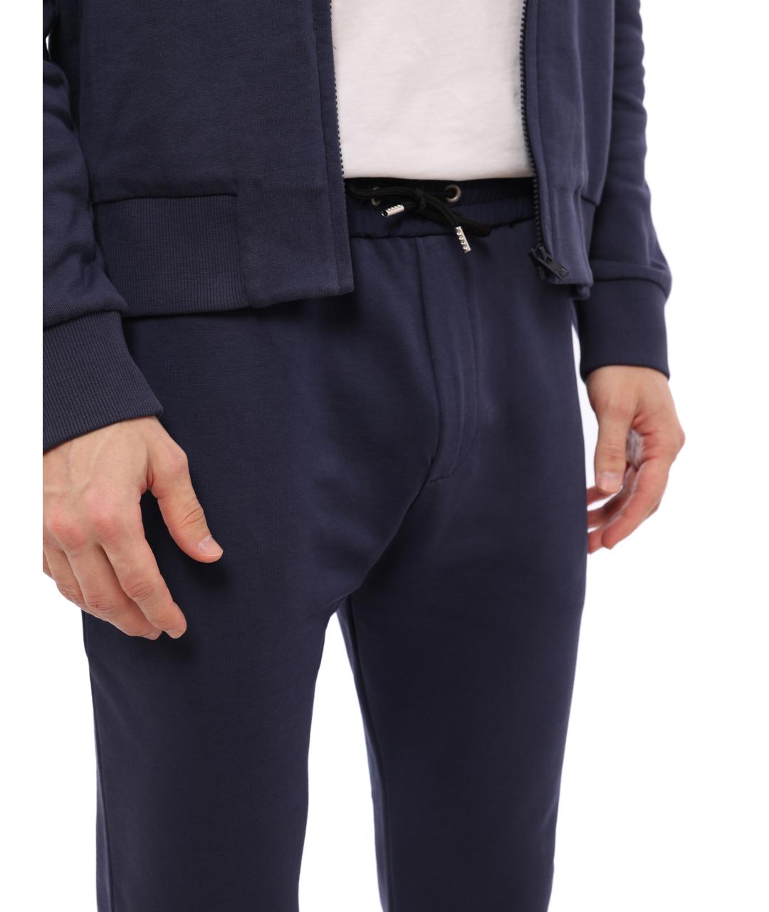 KENZO Темно-синие хлопковые повседневные брюки, фото 5