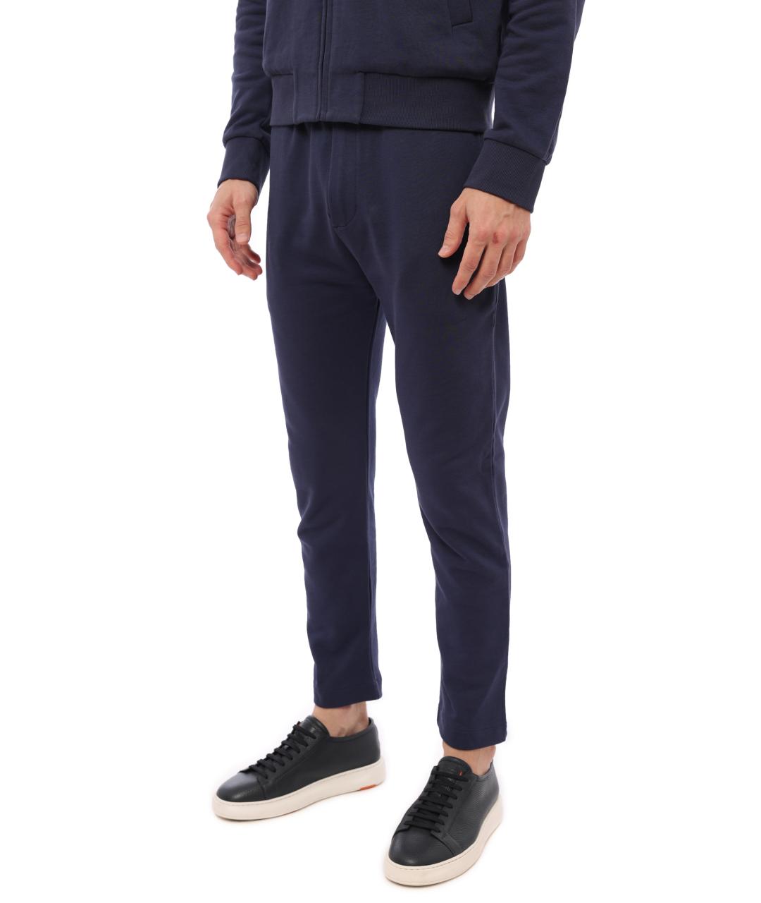 KENZO Темно-синие хлопковые повседневные брюки, фото 2