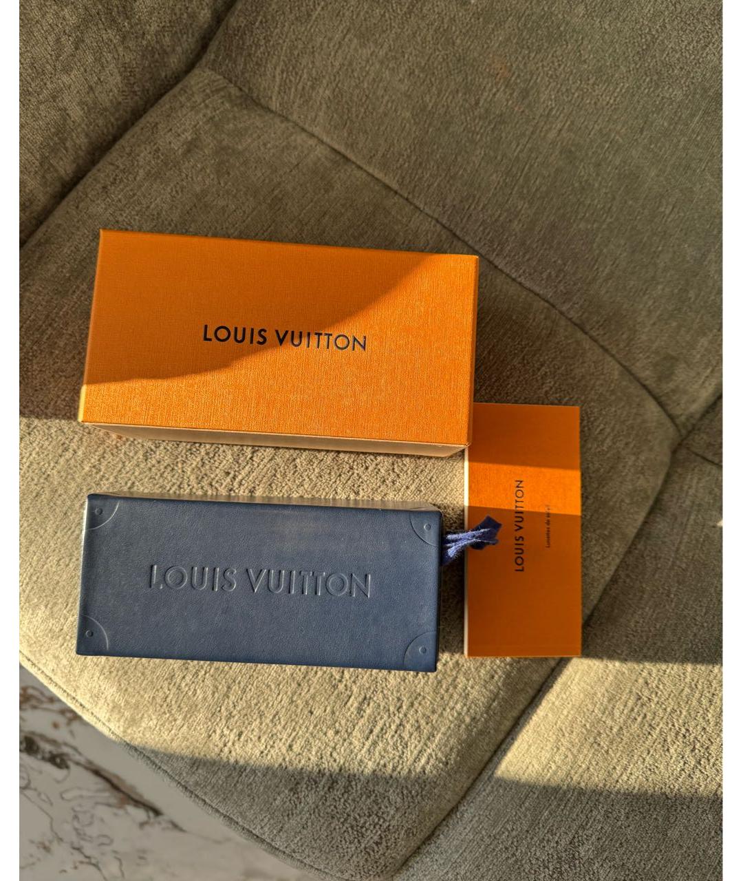 LOUIS VUITTON Черные пластиковые солнцезащитные очки, фото 6