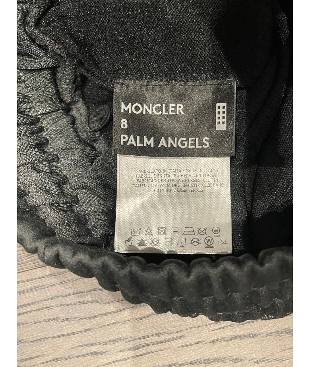 MONCLER Черные полиэстеровые повседневные брюки, фото 4
