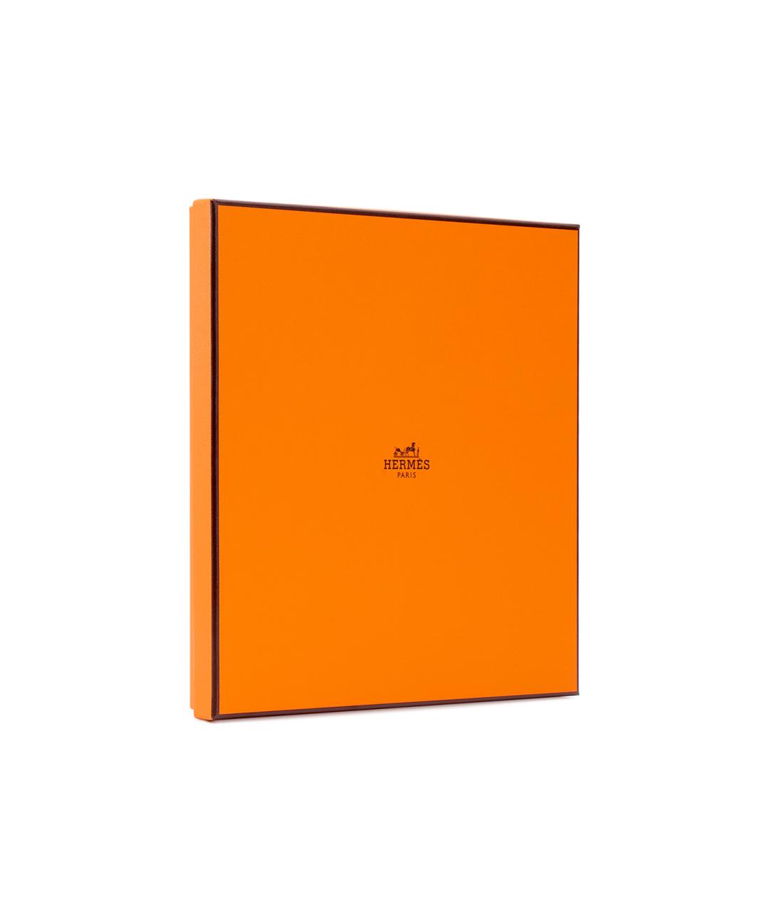 HERMES Бежевый шелковый шарф, фото 2