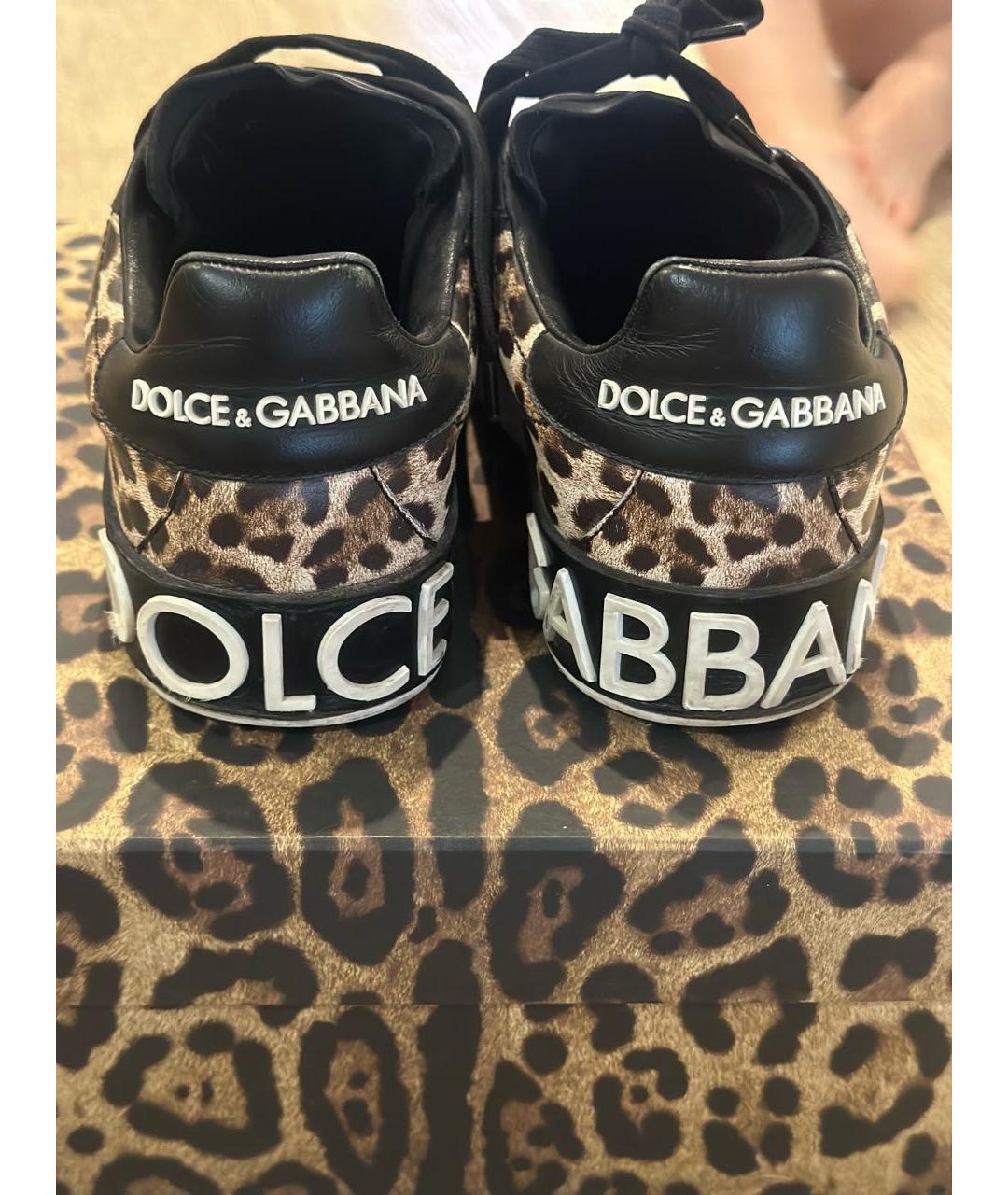 DOLCE&GABBANA Кожаные кеды, фото 4