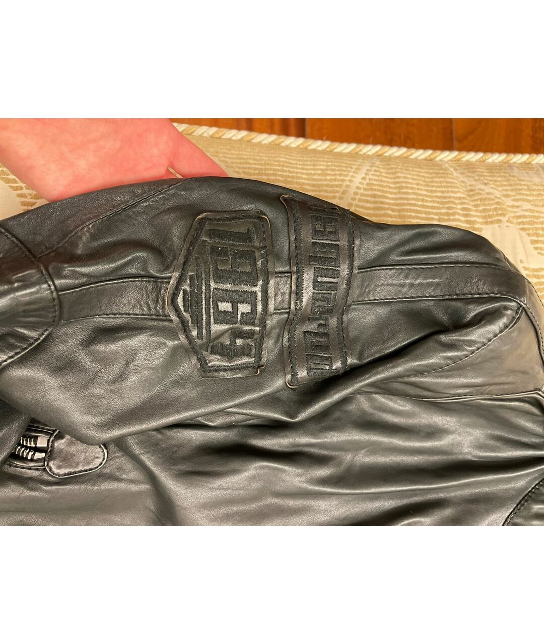 DSQUARED2 Черная кожаная куртка, фото 7