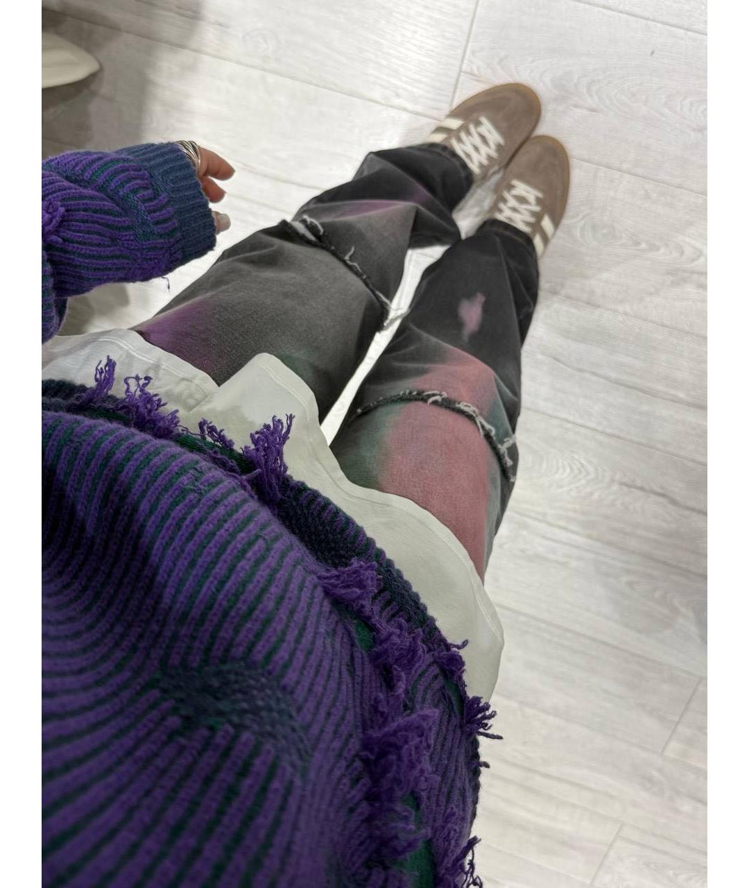 MM6 MAISON MARGIELA Серые хлопковые прямые джинсы, фото 7