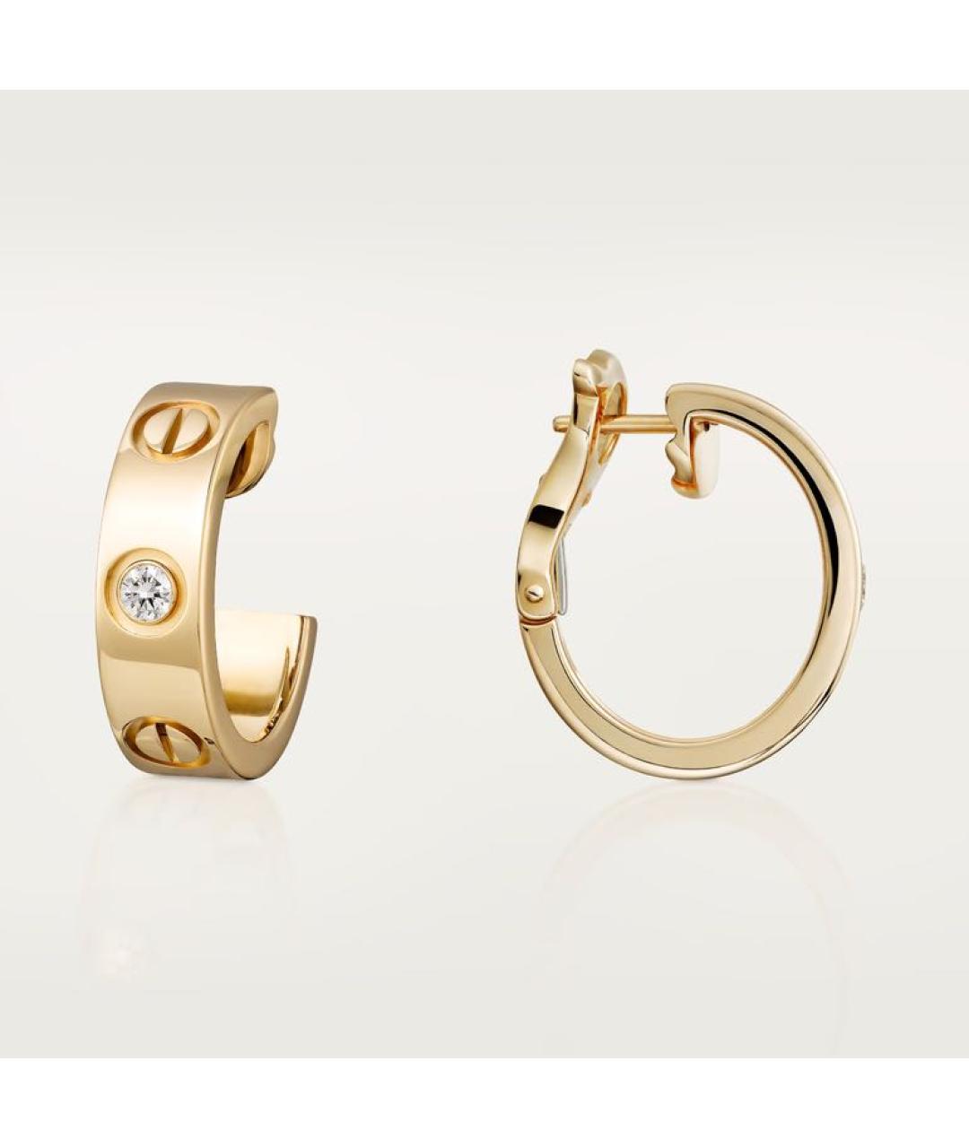 CARTIER Золотые серьги из желтого золота, фото 5