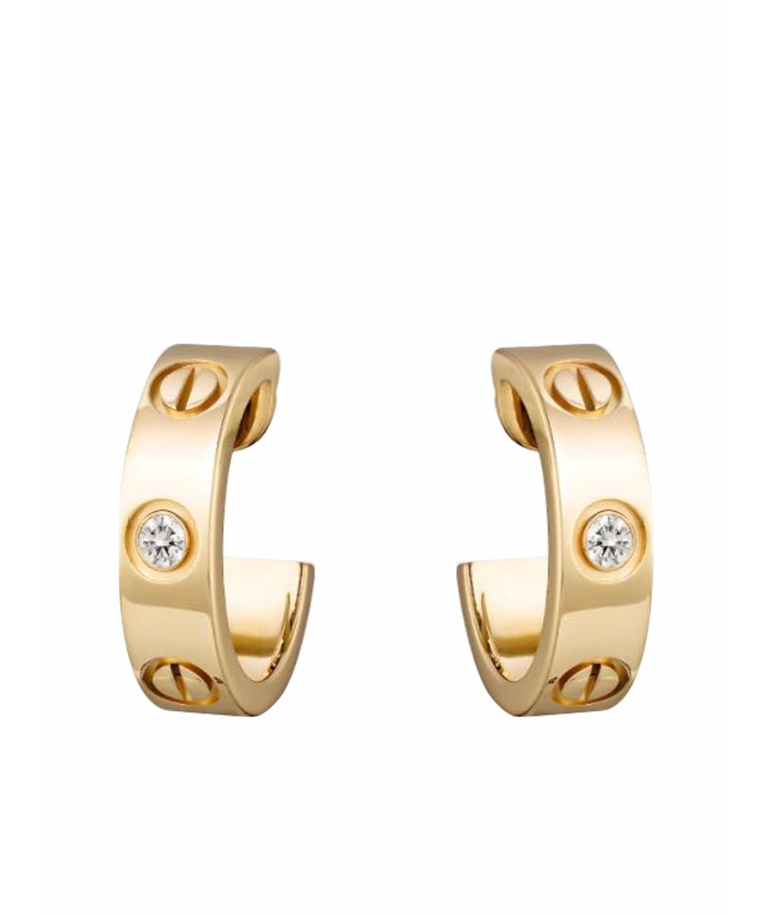 CARTIER Золотые серьги из желтого золота, фото 1