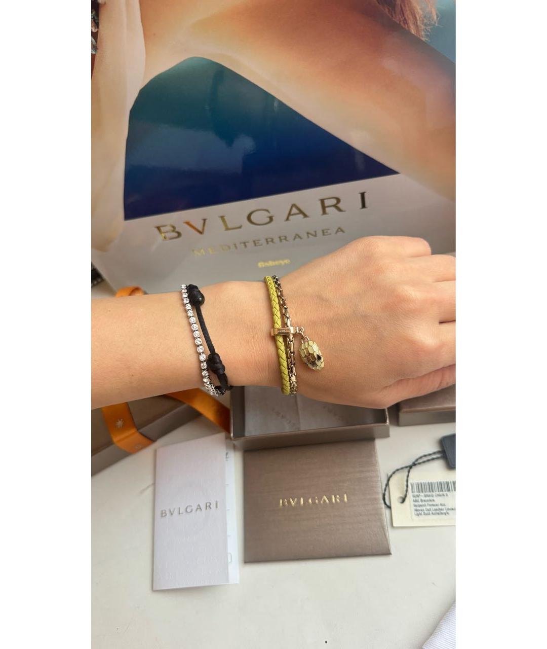 BVLGARI Кожаный браслет, фото 4