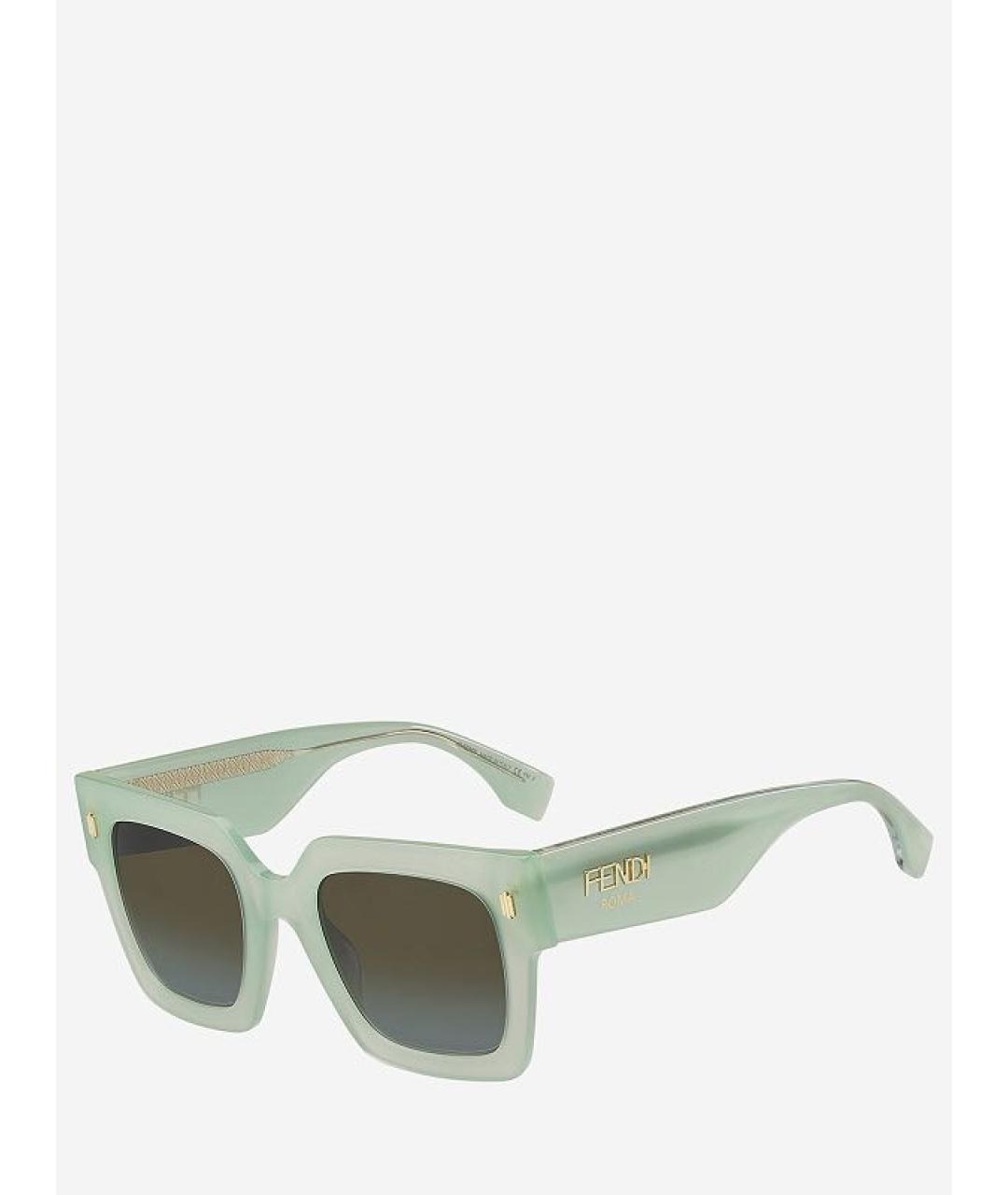 FENDI Салатовые солнцезащитные очки, фото 3