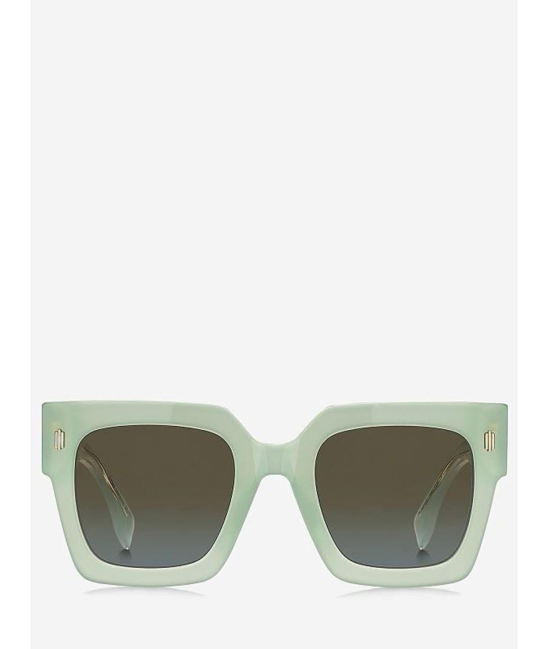 FENDI Салатовые солнцезащитные очки, фото 7